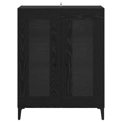 Sideboard Schwarz Eichen-Optik 69,5 x 34 x 90 cm