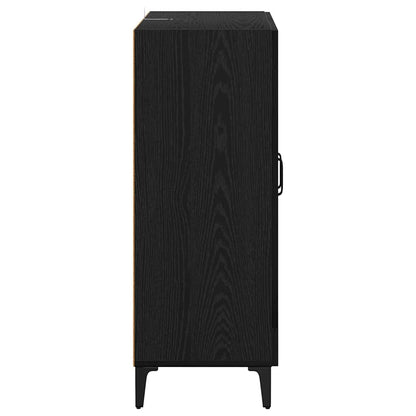 Sideboard Schwarz Eichen-Optik 69,5 x 34 x 90 cm