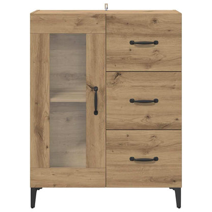 Sideboard Artisan-Eiche 69,5 x 34 x 90 cm Verbundholz und Eisen