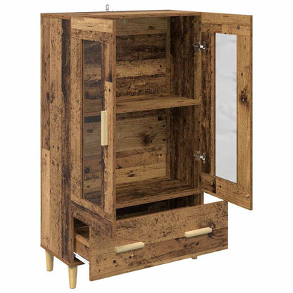 Highboard mit Schubladen Altholz 70 x 31 x 115 cm Holzwerkstoff