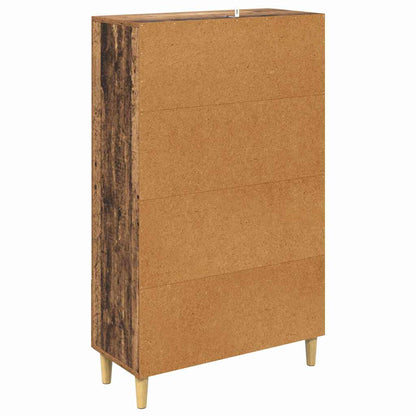 Highboard mit Schubladen Altholz 70 x 31 x 115 cm Holzwerkstoff
