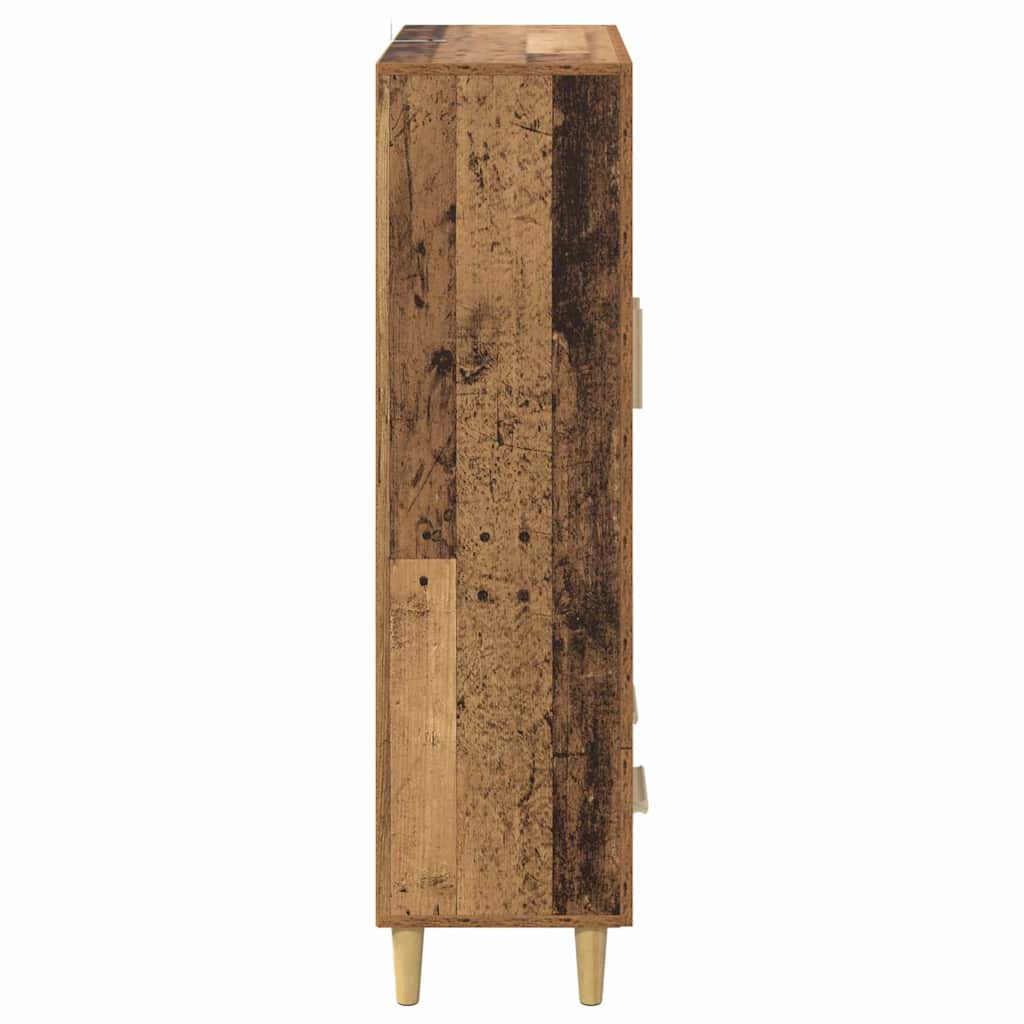 Highboard mit Schubladen Altholz 70 x 31 x 115 cm Holzwerkstoff