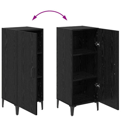 Sideboard Schwarze Eiche 34,5 x 34 x 90 cm Holzwerkstoff