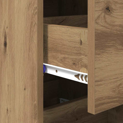 Sideboard Eiche handwerklich 34,5 x 34 x 90 cm Holzwerkstoff