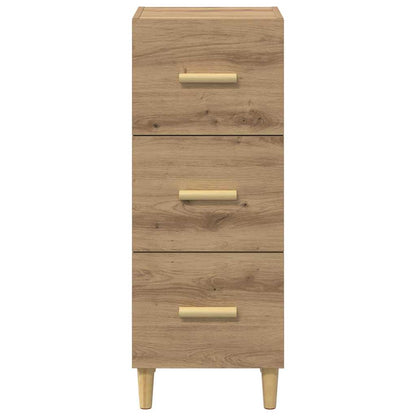 Sideboard Eiche handwerklich 34,5 x 34 x 90 cm Holzwerkstoff