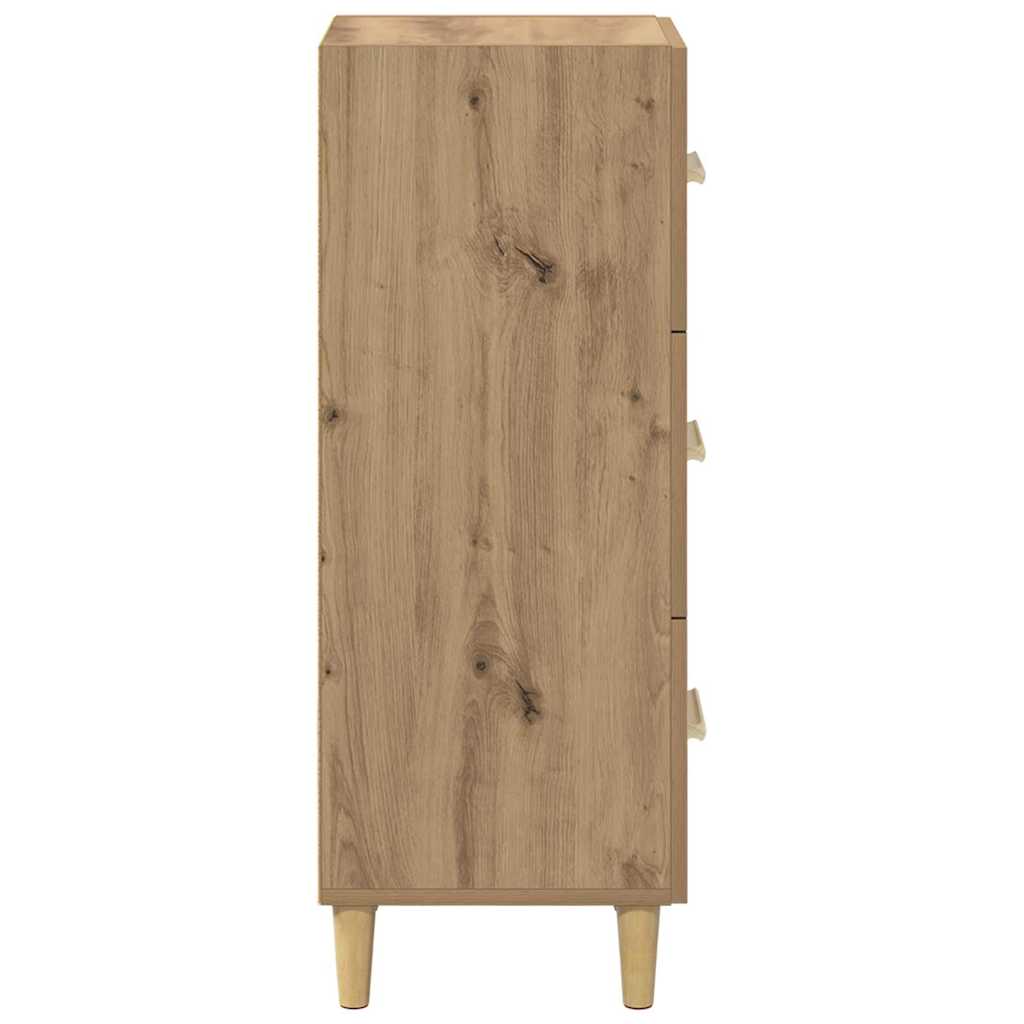 Sideboard Eiche handwerklich 34,5 x 34 x 90 cm Holzwerkstoff