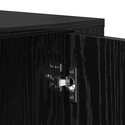 Sideboard Schwarze Eiche 40 x 33 x 70 cm Holzwerkstoff