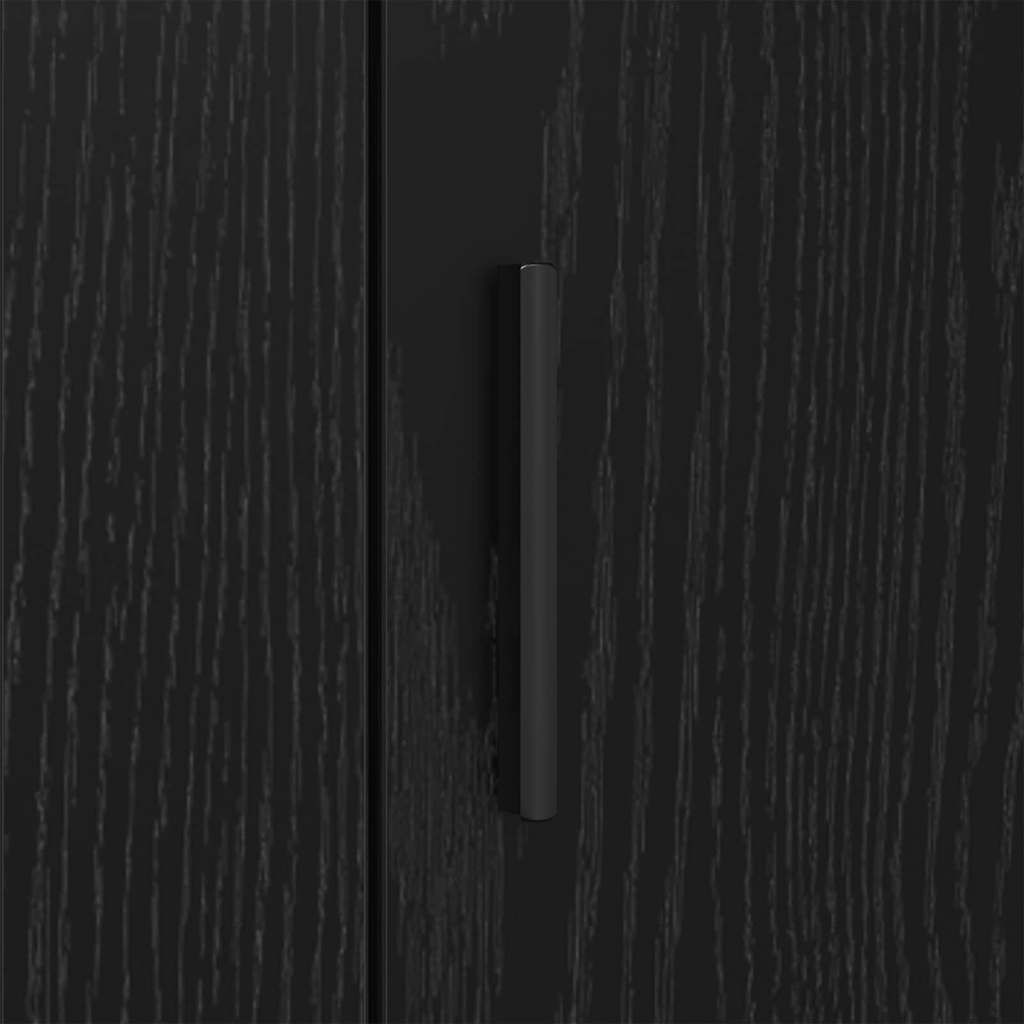 Sideboard Schwarze Eiche 40 x 33 x 70 cm Holzwerkstoff