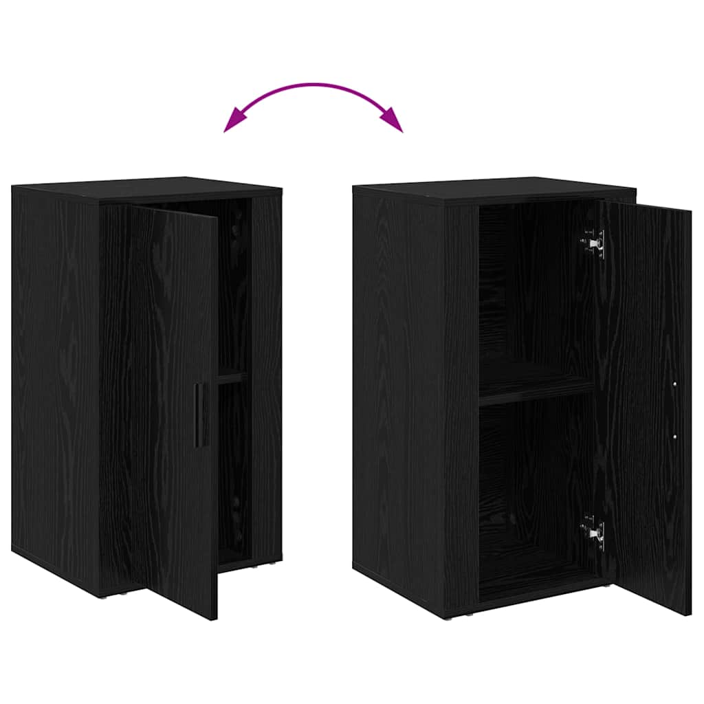 Sideboard Schwarze Eiche 40 x 33 x 70 cm Holzwerkstoff