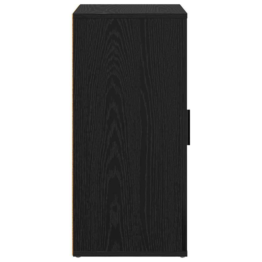 Sideboard Schwarze Eiche 40 x 33 x 70 cm Holzwerkstoff
