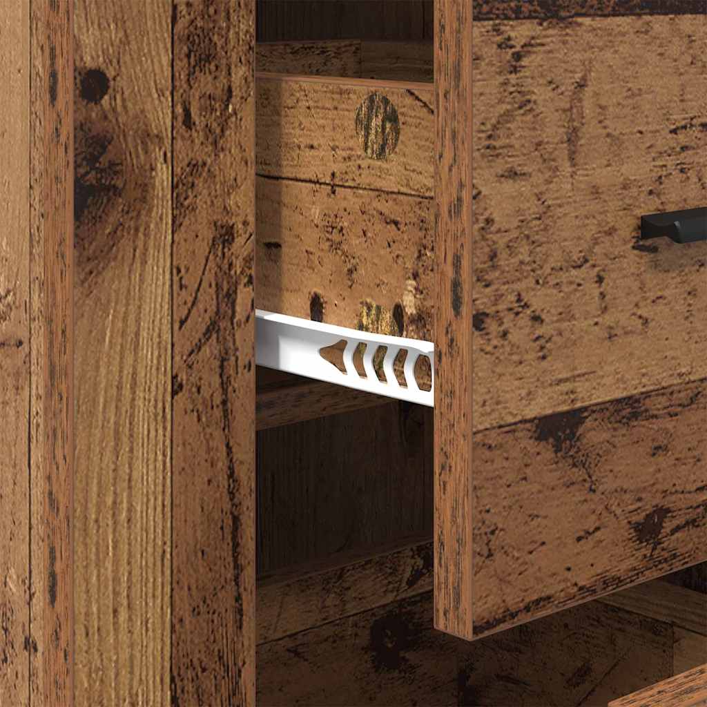 Sideboard mit Schubladen Altholz 40 x 33 x 70 cm Holzwerkstoff