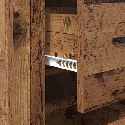 Sideboard mit Schubladen Altholz 40 x 33 x 70 cm Holzwerkstoff