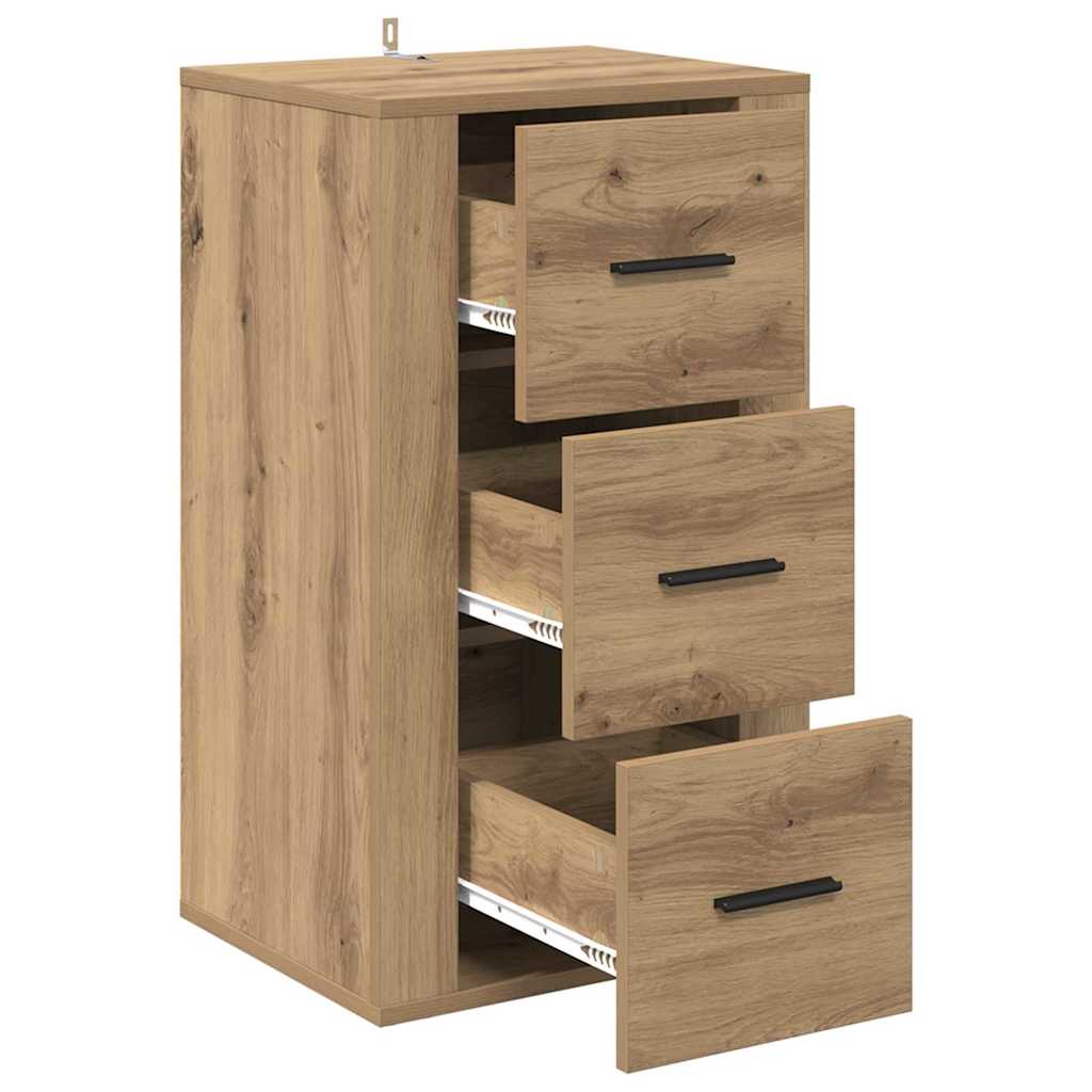 Sideboard Eiche handwerklich 40 x 33 x 70 cm Holzwerkstoff