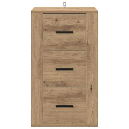 Sideboard Eiche handwerklich 40 x 33 x 70 cm Holzwerkstoff