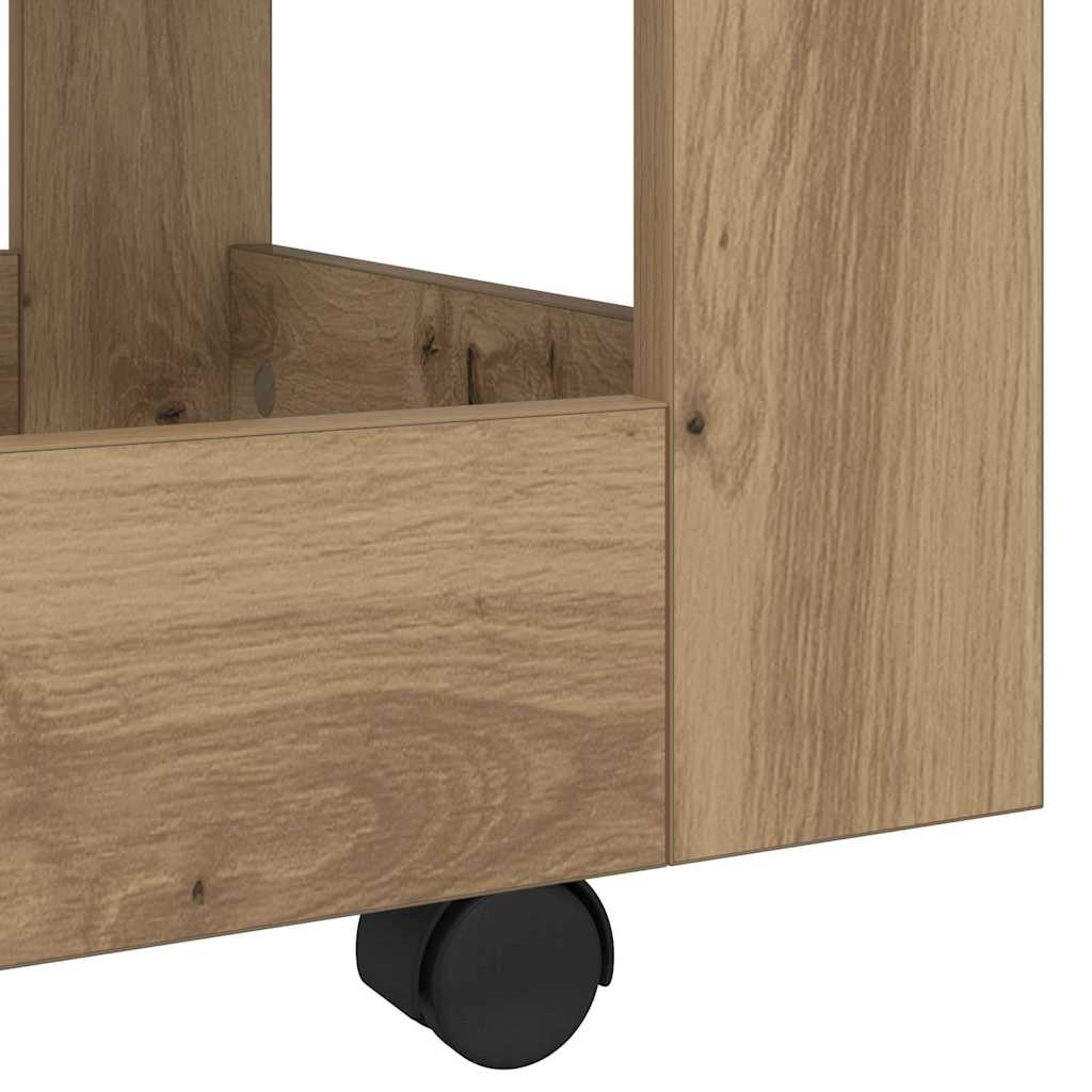 Schreibtischwagen Artisan-Eiche 60 x 45 x 60 cm Holzwerkstoff