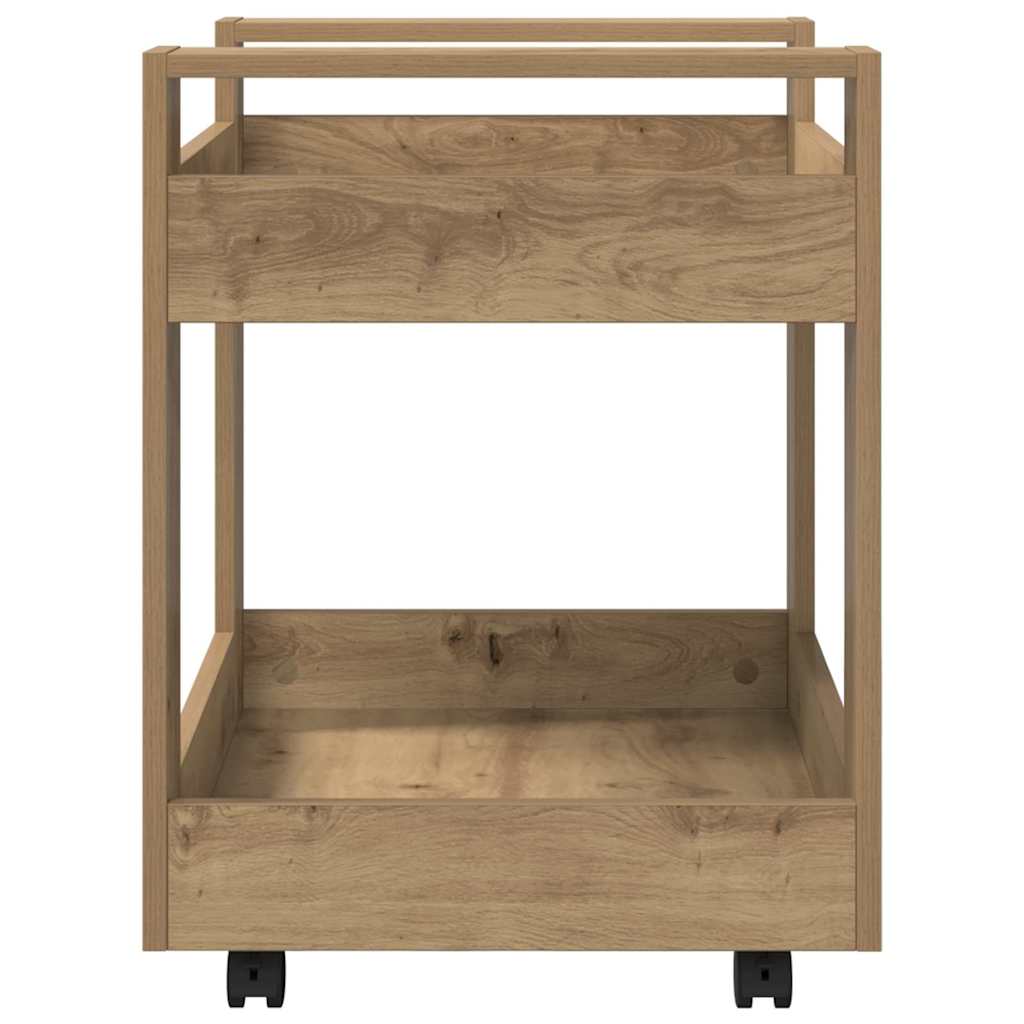 Schreibtischwagen Artisan-Eiche 60 x 45 x 60 cm Holzwerkstoff