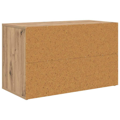 Schuhregal Artisan-Eiche 75 x 35 x 45 cm Holzwerkstoff