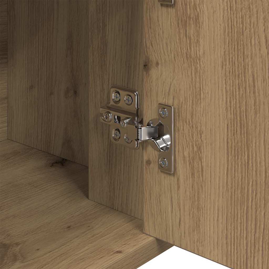 Sideboard Eiche handwerklich 80 x 30 x 60 cm Holzwerkstoff