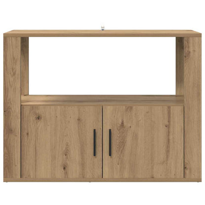 Sideboard Eiche handwerklich 80 x 30 x 60 cm Holzwerkstoff