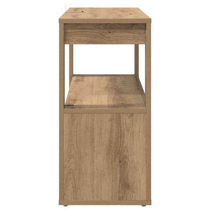 Sideboard Eiche handwerklich 80 x 30 x 60 cm Holzwerkstoff