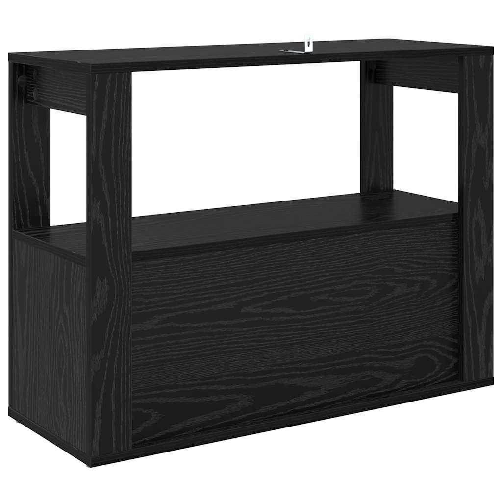 Sideboard Schwarze Eiche 80 x 30 x 60 cm Holzwerkstoff