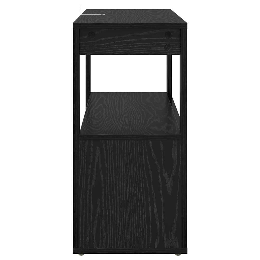 Sideboard Schwarze Eiche 80 x 30 x 60 cm Holzwerkstoff