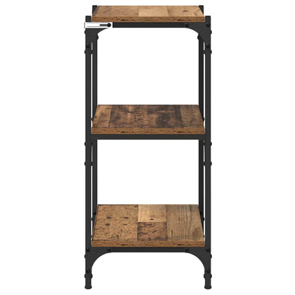 Bücherregal Altholz 40 x 33 x 70,5 cm Verbundholz und Eisen