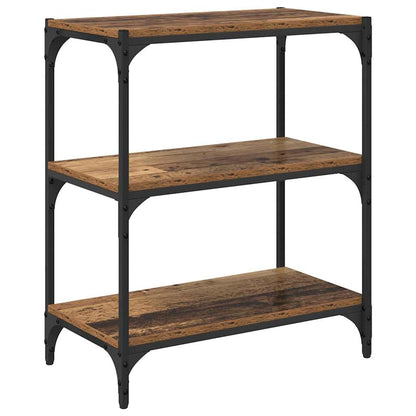 Bücherregal Altholz 60 x 33 x 70,5 cm Verbundholz und Eisen