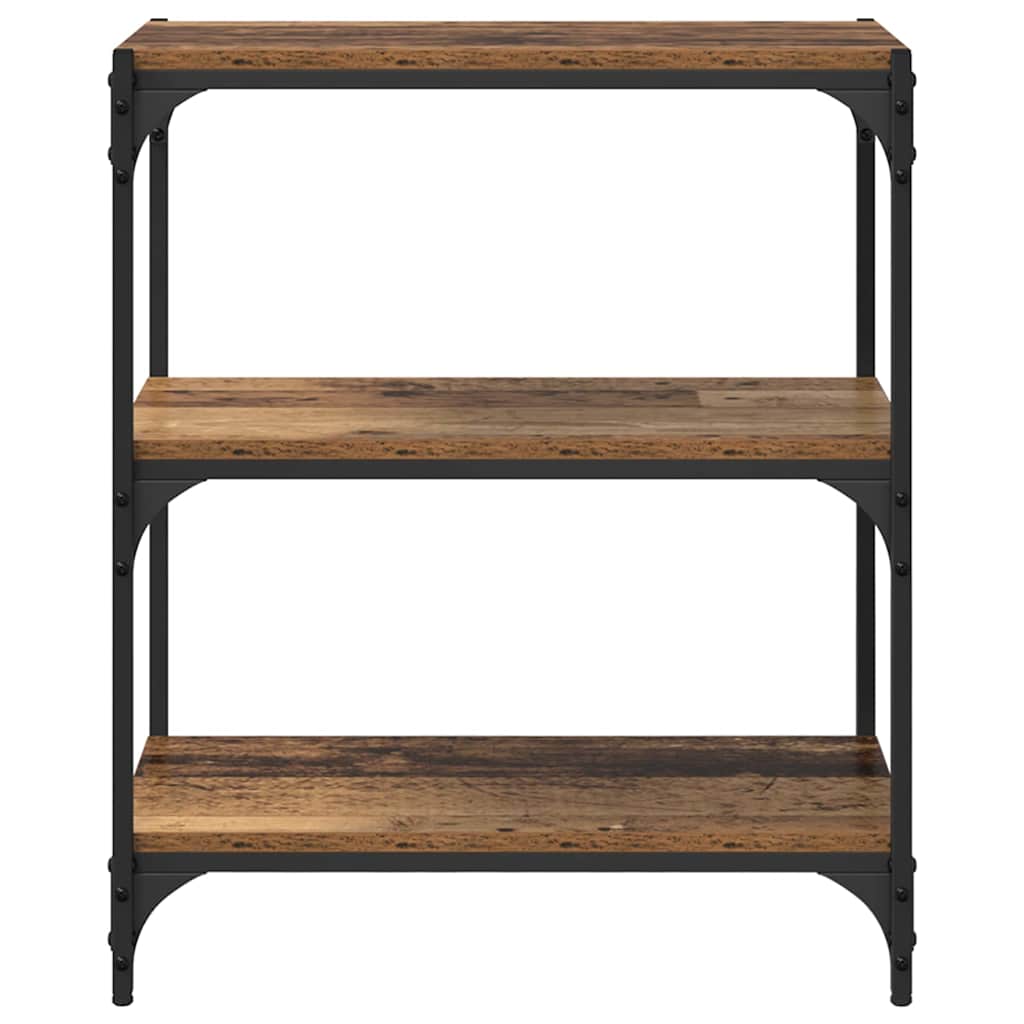 Bücherregal Altholz 60 x 33 x 70,5 cm Verbundholz und Eisen