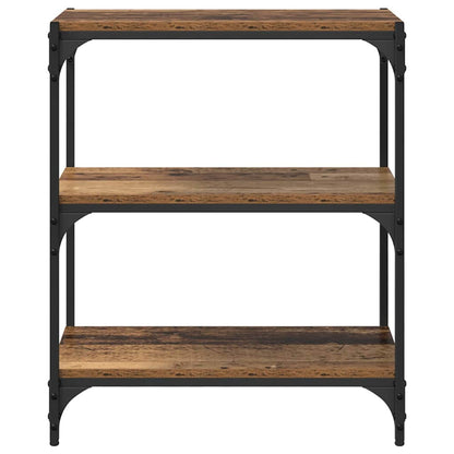 Bücherregal Altholz 60 x 33 x 70,5 cm Verbundholz und Eisen