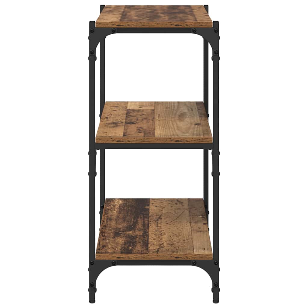 Bücherregal Altholz 60 x 33 x 70,5 cm Verbundholz und Eisen