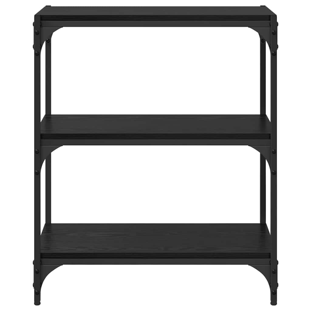 Bücherregal Schwarz Eichen-Optik 60 x 33 x 70,5 cm