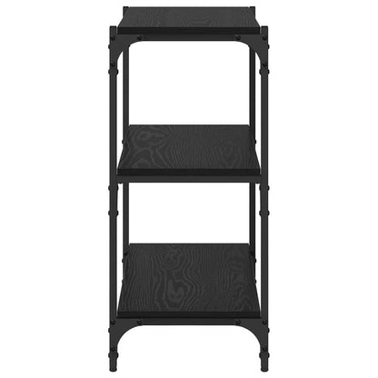 Bücherregal Schwarz Eichen-Optik 60 x 33 x 70,5 cm