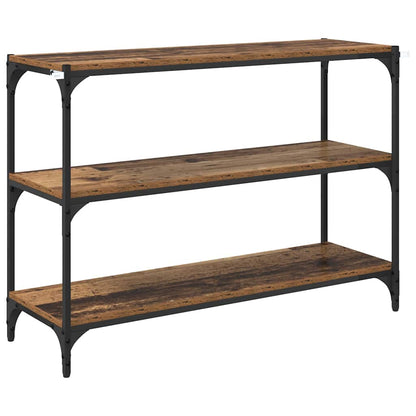 Bücherregal Altholz 100 x 33 x 70,5 cm Verbundholz und Eisen