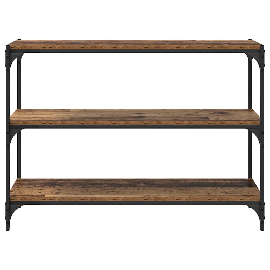 Bücherregal Altholz 100 x 33 x 70,5 cm Verbundholz und Eisen