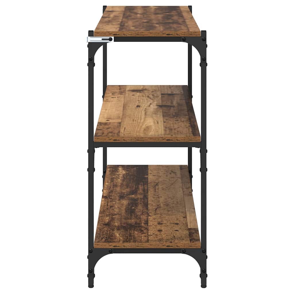 Bücherregal Altholz 100 x 33 x 70,5 cm Verbundholz und Eisen