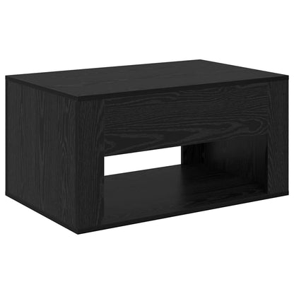 Couchtisch Schwarz Eichen-Optik 80 x 50 x 40 cm Holzwerkstoff
