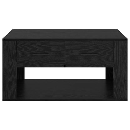 Couchtisch Schwarz Eichen-Optik 80 x 50 x 40 cm Holzwerkstoff
