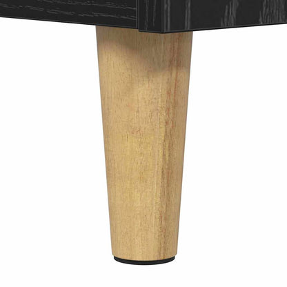 Nachttisch Schwarz Eichen-Optik 60 x 44.5 x 45 cm Holzwerkstoff