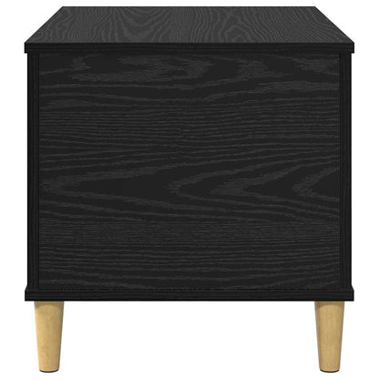 Nachttisch Schwarz Eichen-Optik 60 x 44.5 x 45 cm Holzwerkstoff