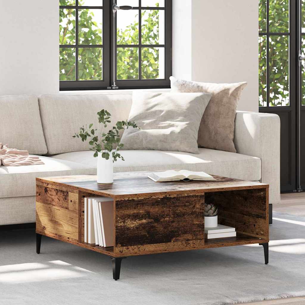 Couchtisch Altholz 80 x 80 x 36,5 cm Holzwerkstoff