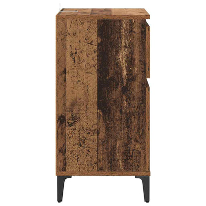 Nachttisch 2 pcs Altholz 40 x 35 x 70 cm Holzwerkstoff
