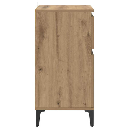 Nachttisch 2 pcs Eiche handwerklich 40 x 35 x 70 cm