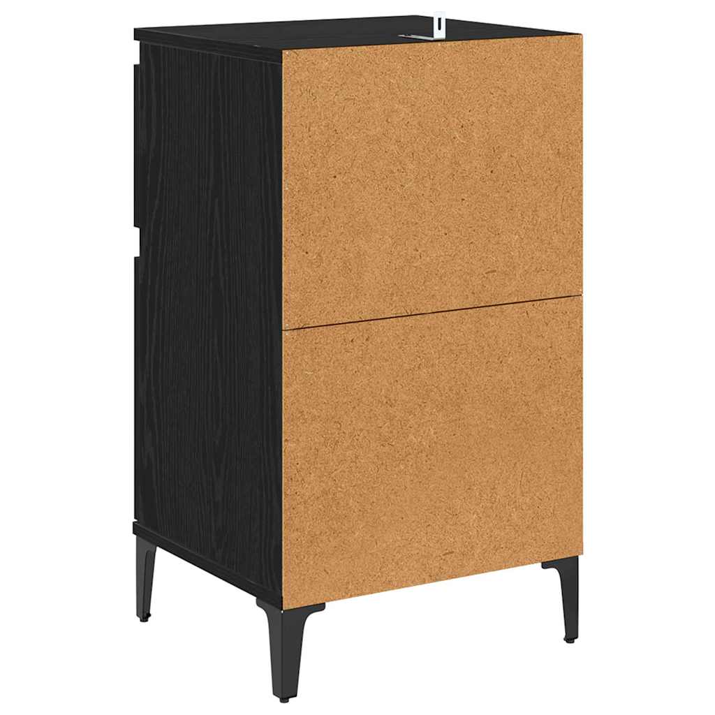 Nachttisch Schwarze Eiche 40 x 35 x 70 cm Holzwerkstoff