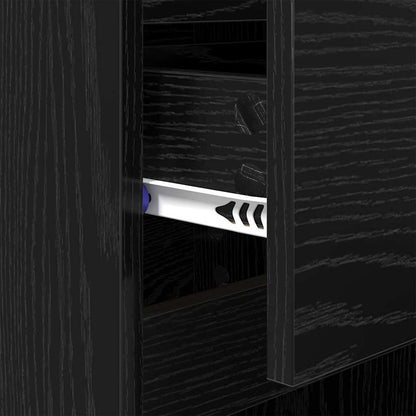 Nachttisch 2 pcs Schwarze Eiche 40 x 35 x 70 cm Holzwerkstoff