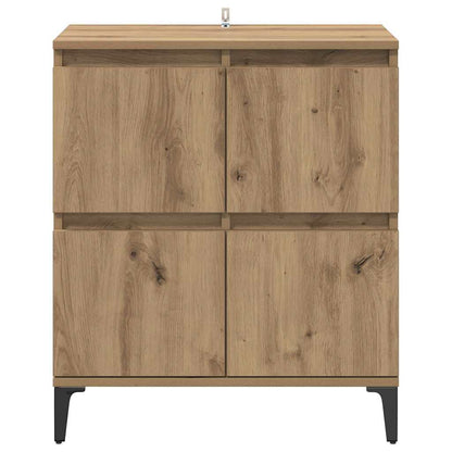Sideboard Artisan-Eiche 60 x 35 x 70 cm Verbundholz und Eisen