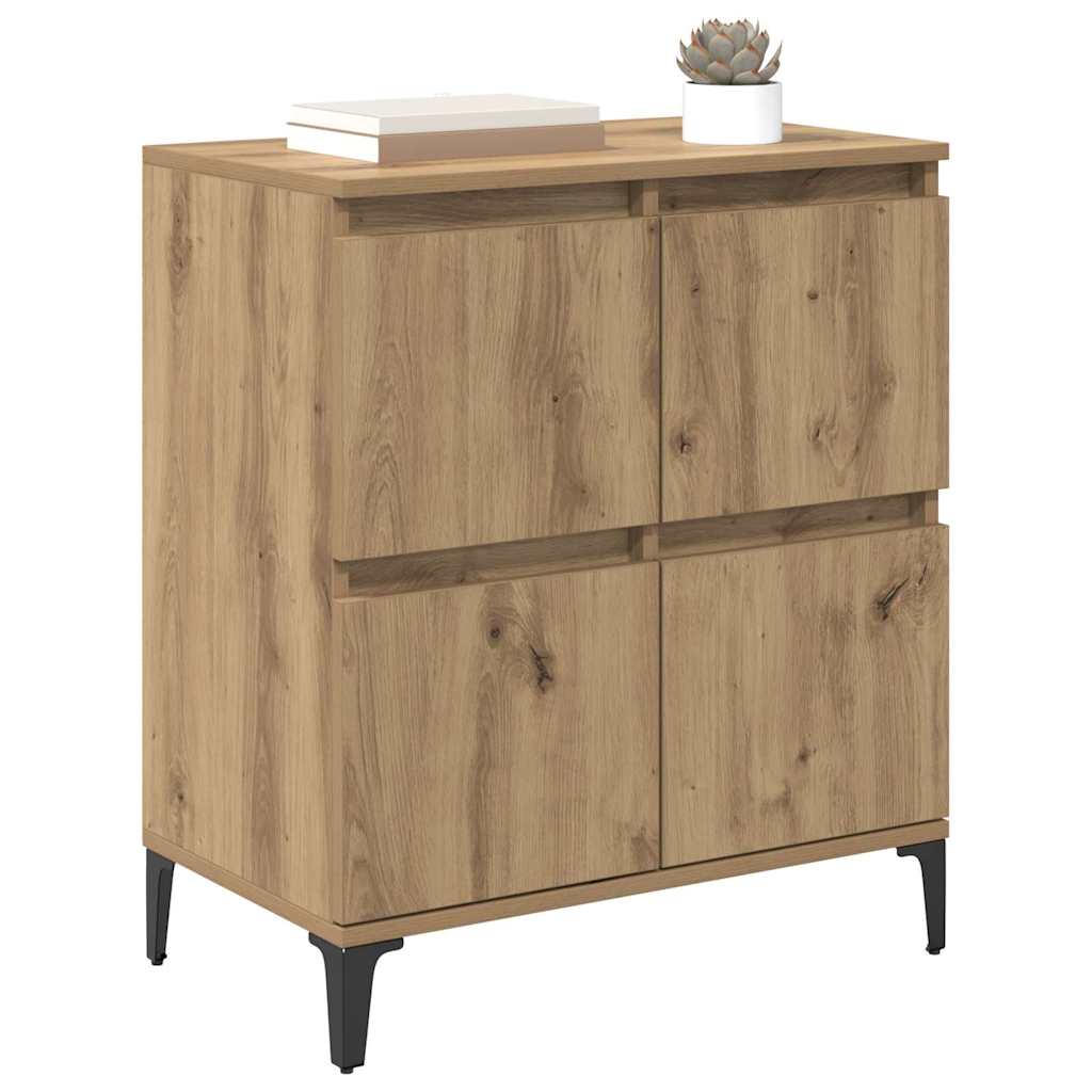 Sideboard Artisan-Eiche 60 x 35 x 70 cm Verbundholz und Eisen