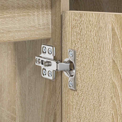 Waschbeckenunterschrank mit Regal Sonoma-Eiche 80 x 33 x 60 cm