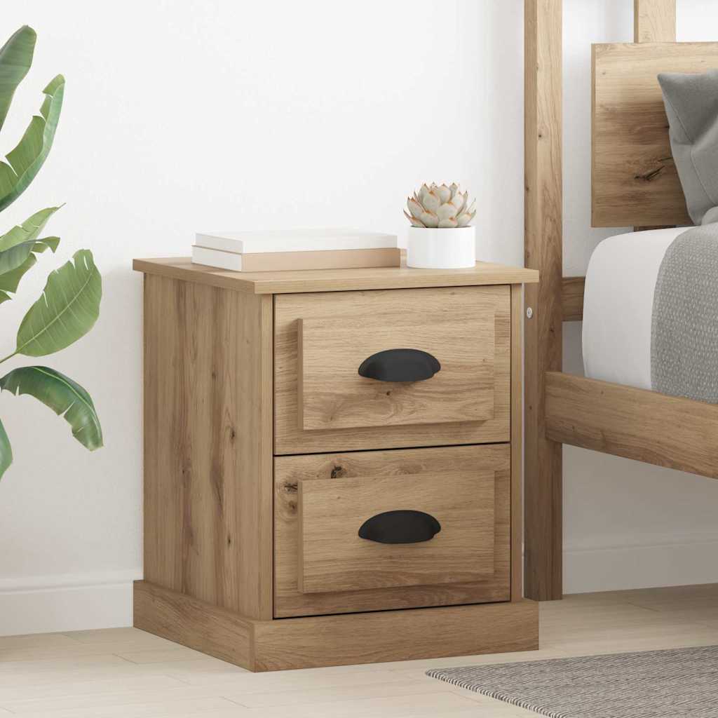 Nachttisch 2 pcs Artisan-Eiche 39 x 39 x 47.5 cm Holzwerkstoff