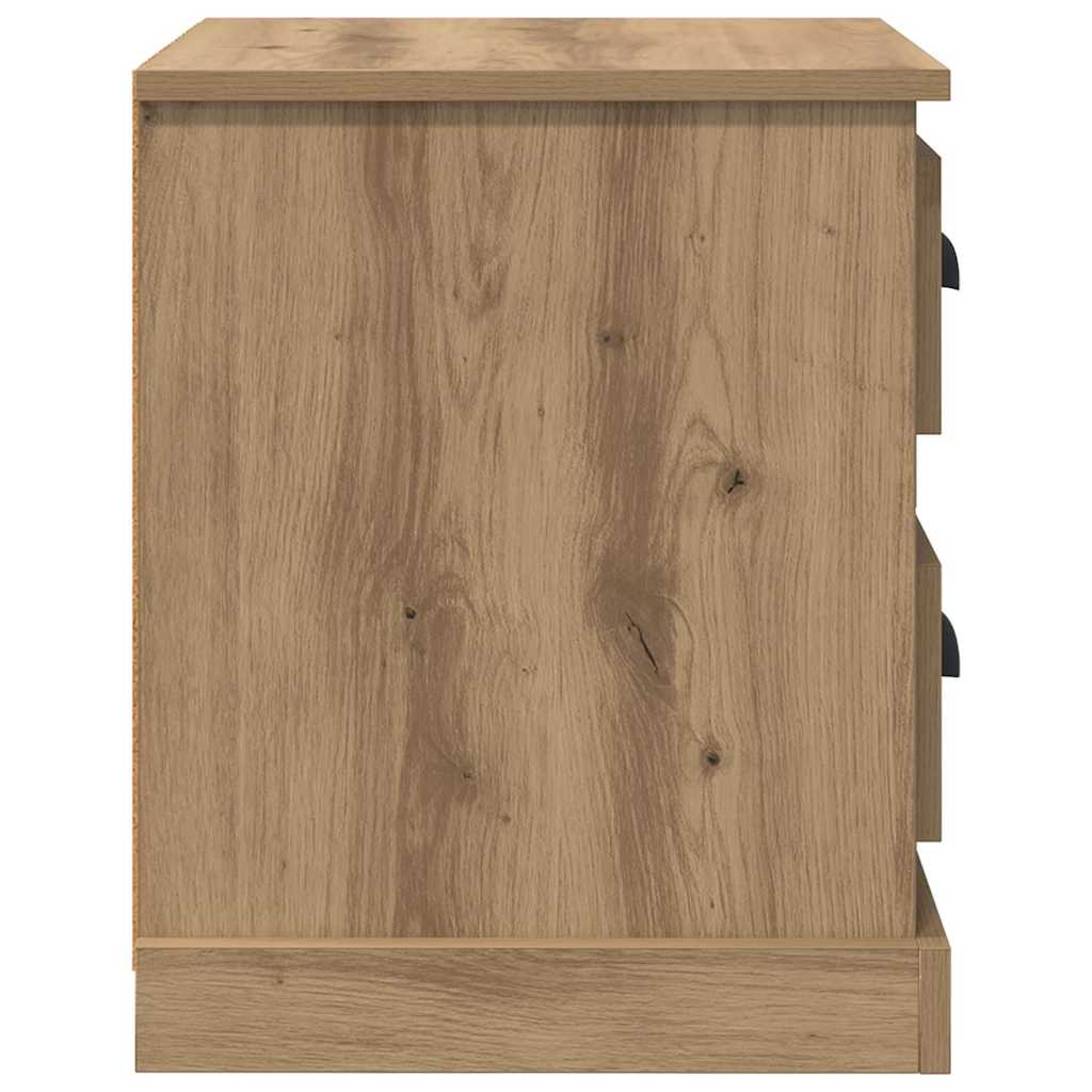 Nachttisch 2 pcs Artisan-Eiche 39 x 39 x 47.5 cm Holzwerkstoff